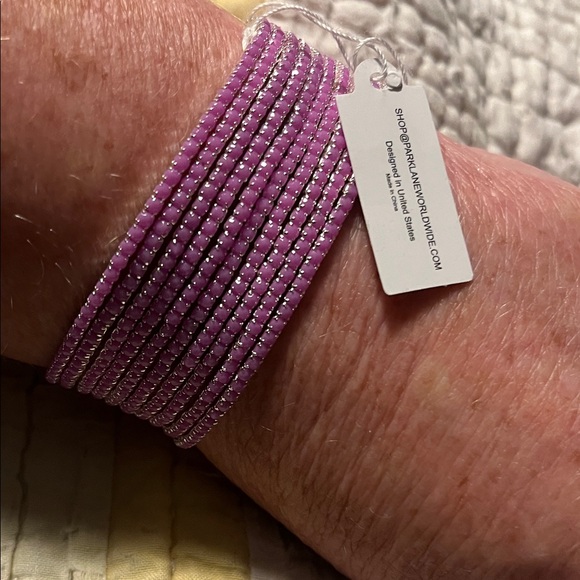 Park Lane Jewelry - Park Lane Dragonfruit Bracelet Lavender Micro Crystals